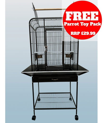 Parrot-Supplies Sarasota Open Top Parrot Cage Antique